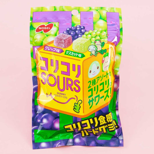 Nobel Kori Kori Sours Gummy Candy - Mixed Grape