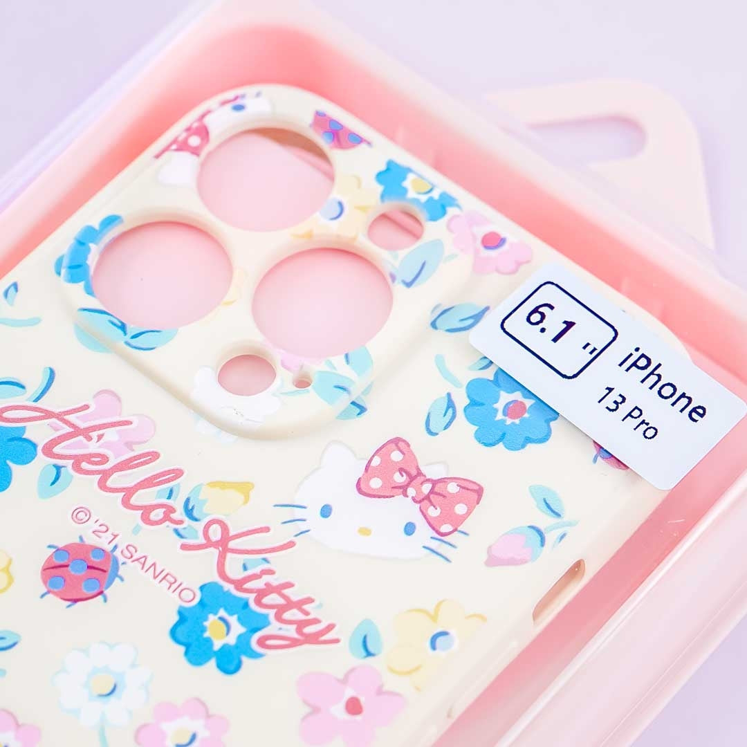 Hello Kitty Vintage Floral Phone Case for iPhone 13 Pro