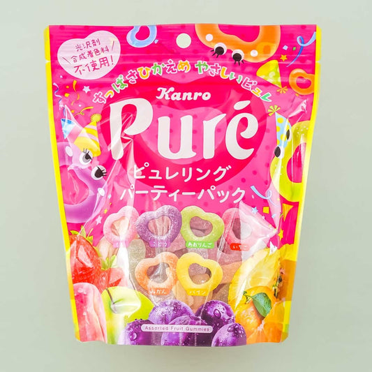 Kanro Pure Ring Gummy Party Pack - Assorted Fruits