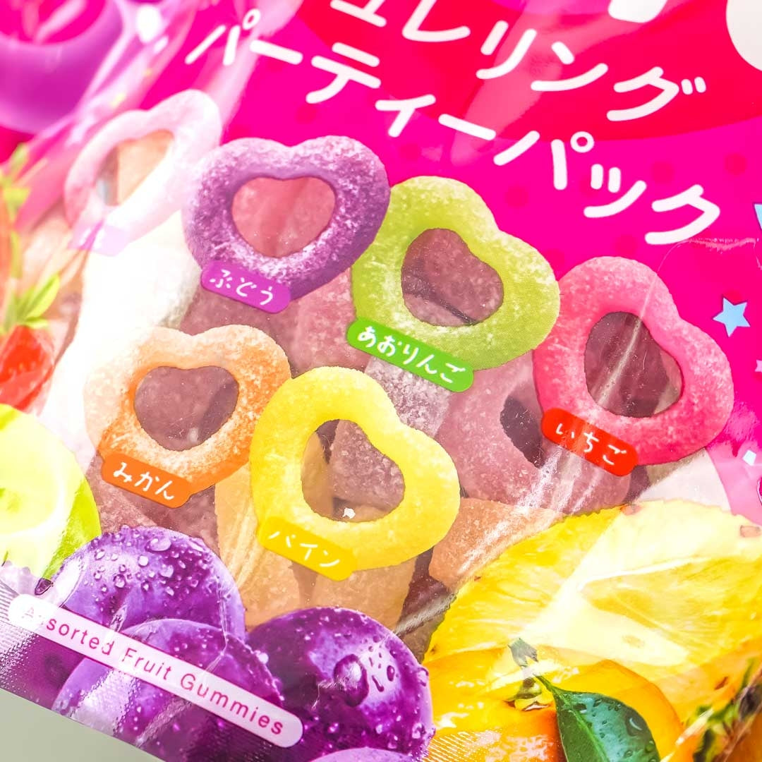 Kanro Pure Ring Gummy Party Pack - Assorted Fruits