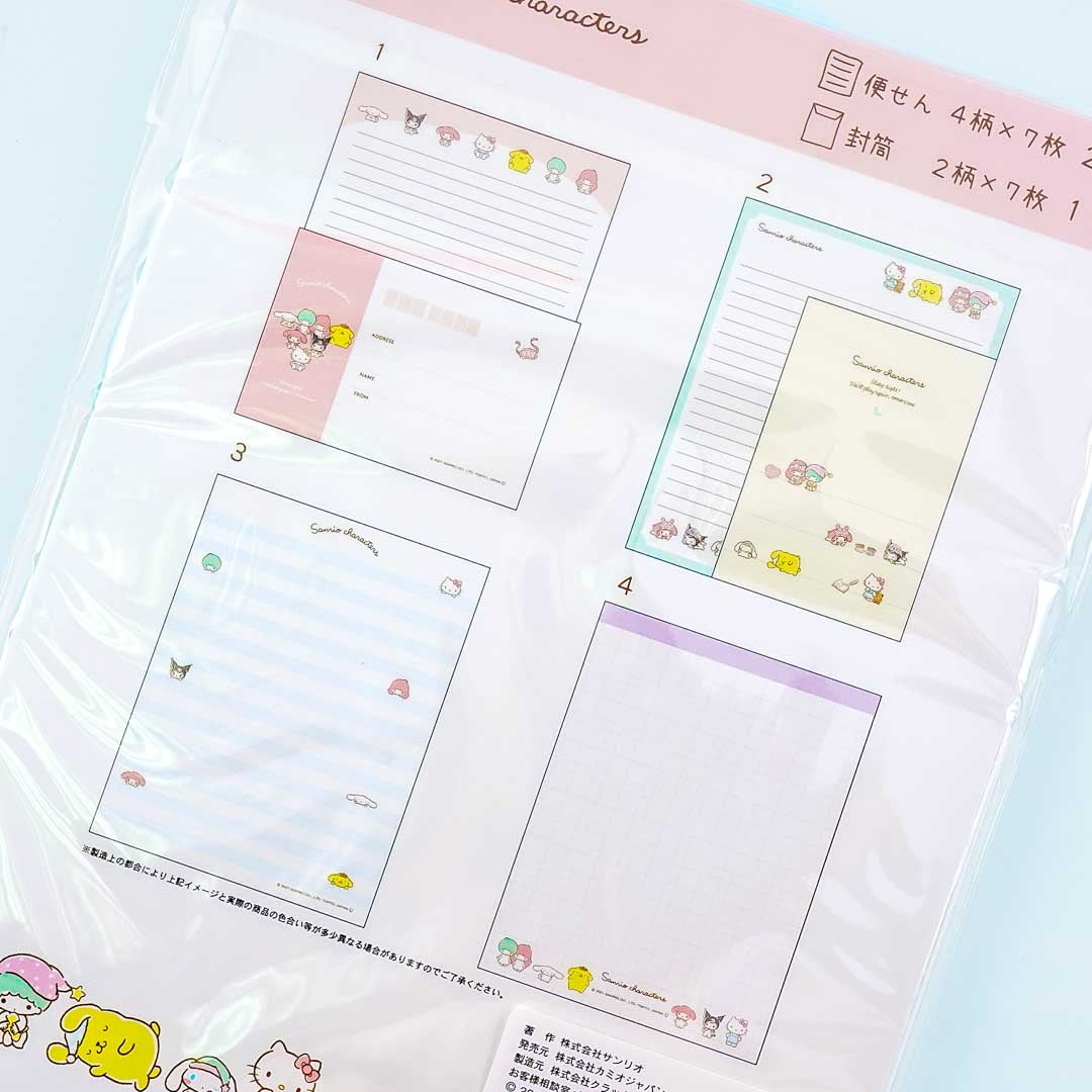 Sanrio Characters Letter Set