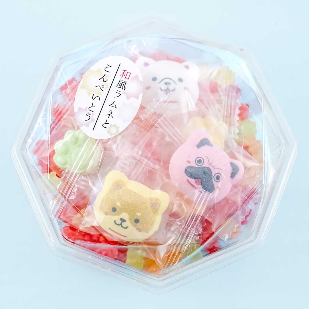 Tanbaya Honpo Ramune & Konpeito Set - Dogs