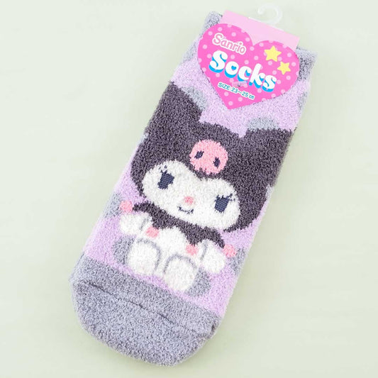 Kuromi Dotted Fluffy Socks