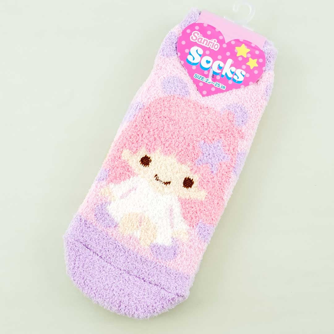 Little Twin Stars Dotted Fluffy Socks