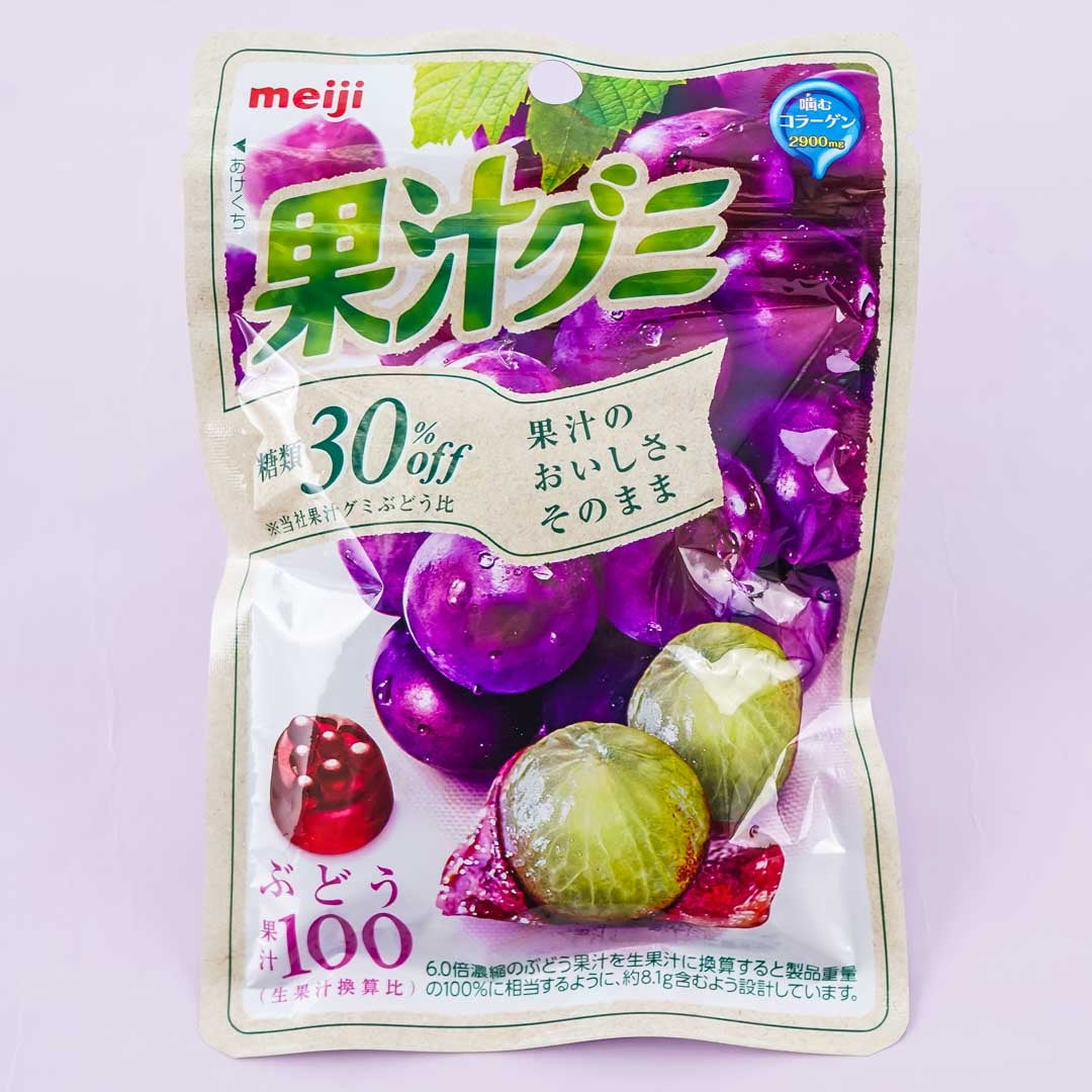 Meiji Fruit Gumi Gummy Candy - Grape