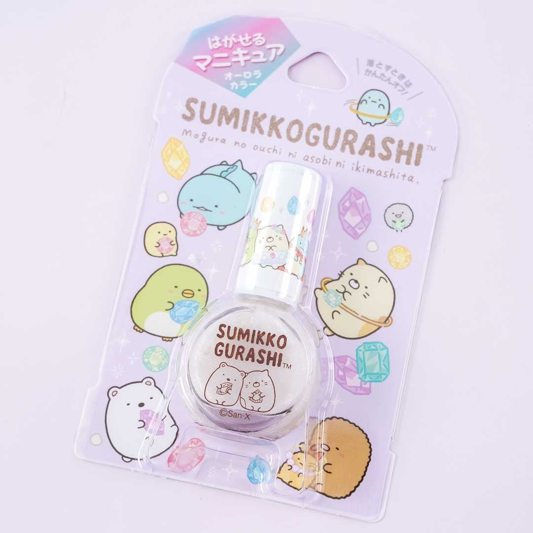 Sumikko Gurashi & Jewels Shiny Nail Polish - White
