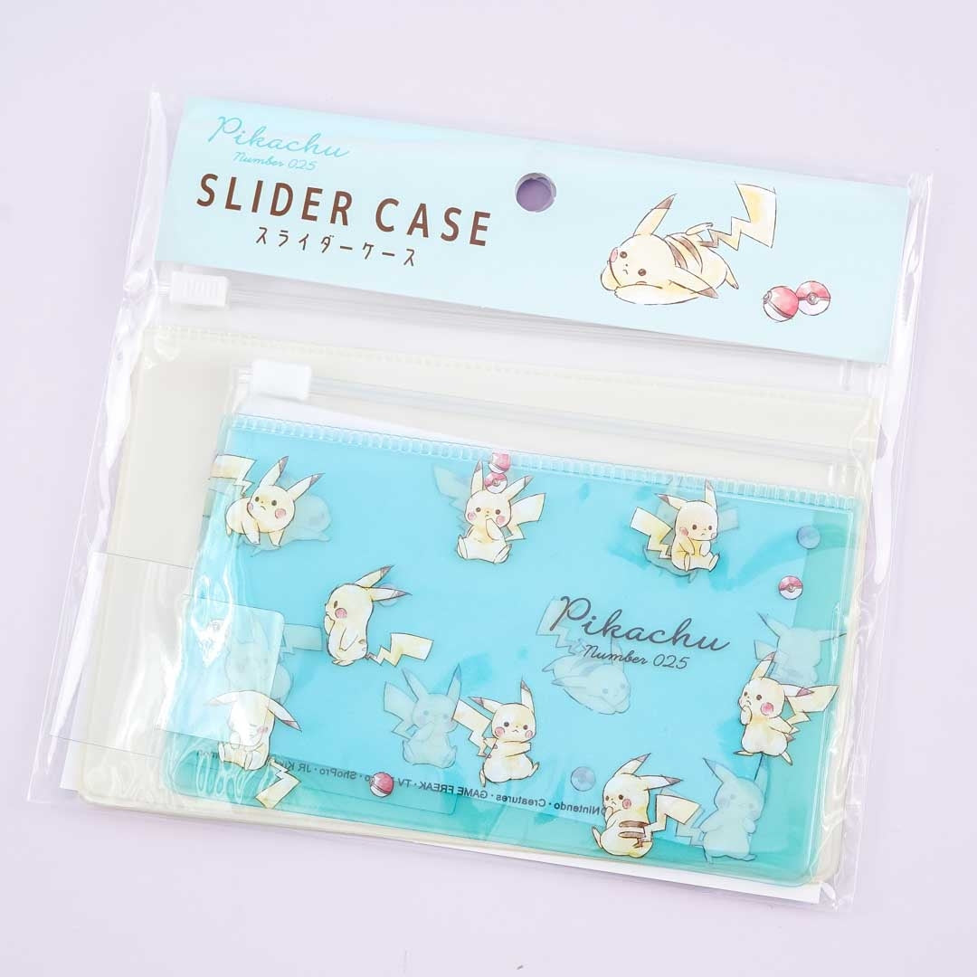 Pokémon Pikachu Number 025 Mint Slider Case Set