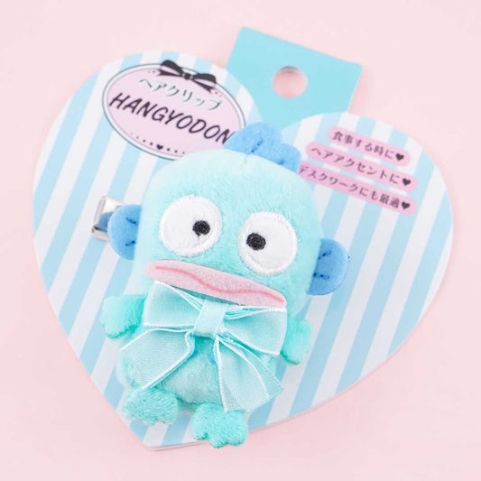 Hangyodon & Ribbon Plushie Hair Clip
