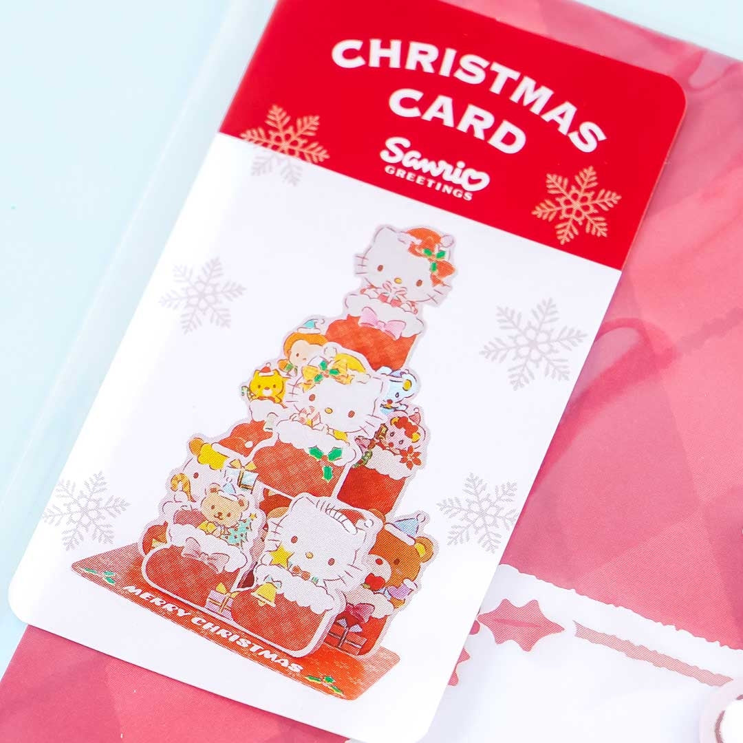 Hello Kitty Christmas Tree Card