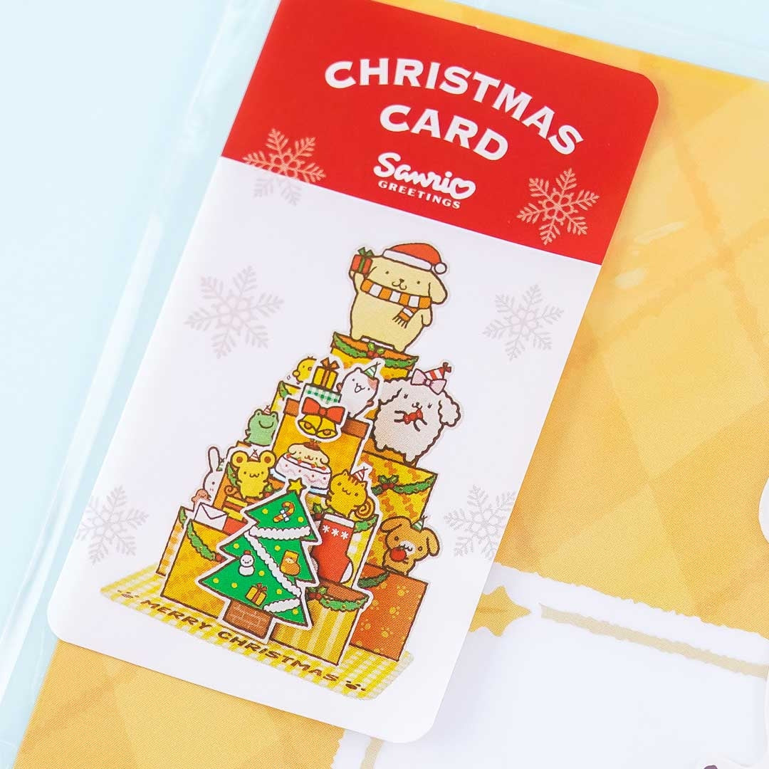 Pompompurin Christmas Tree Card