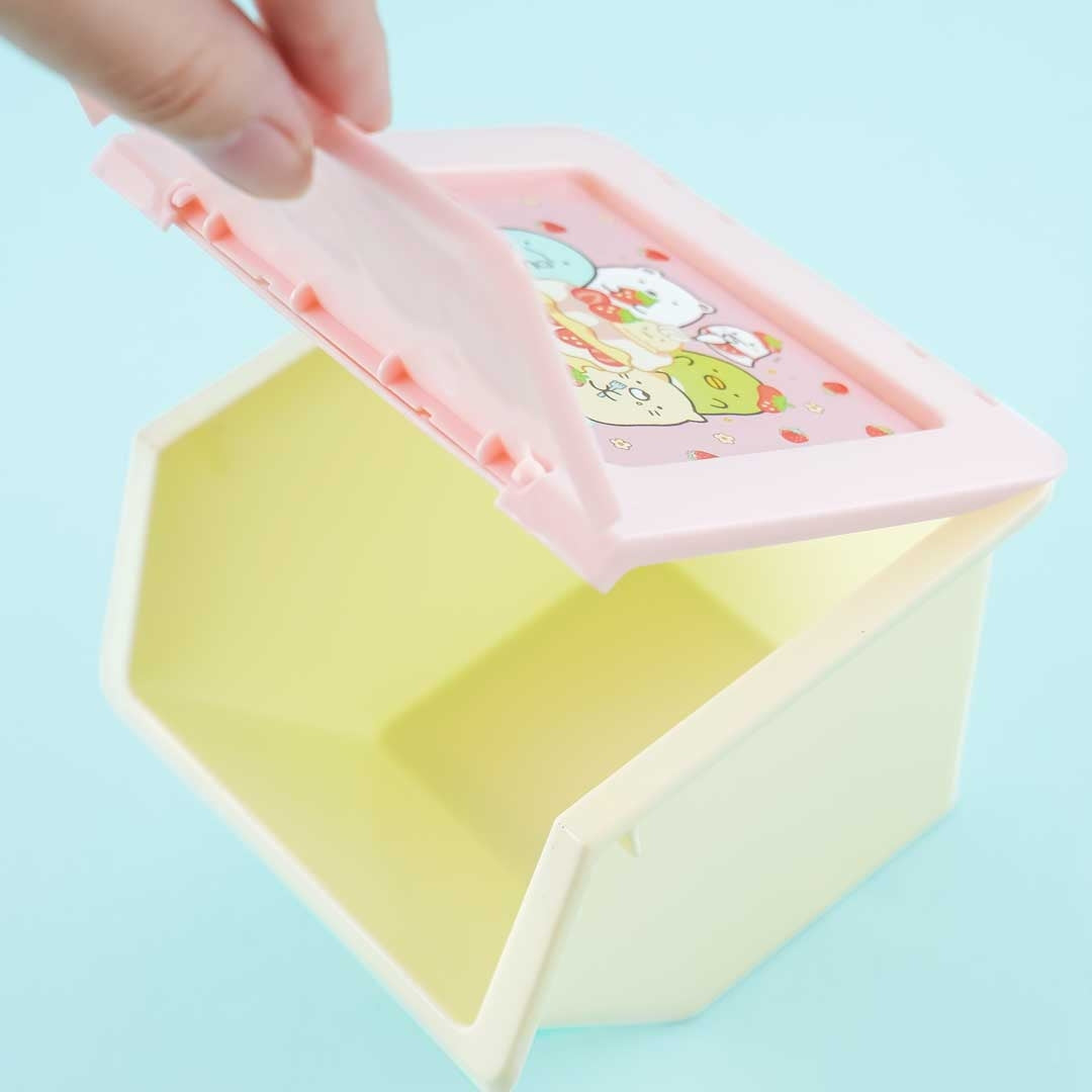 Sumikko Gurashi Strawberry Fair Slant-Hinged Lid Stackable Box