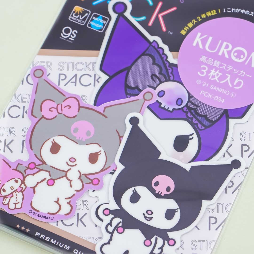 Kuromi Vinyl Die-Cut Sticker Pack