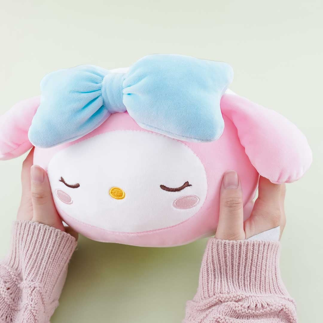 Sleeping My Melody Round Plushie - Medium