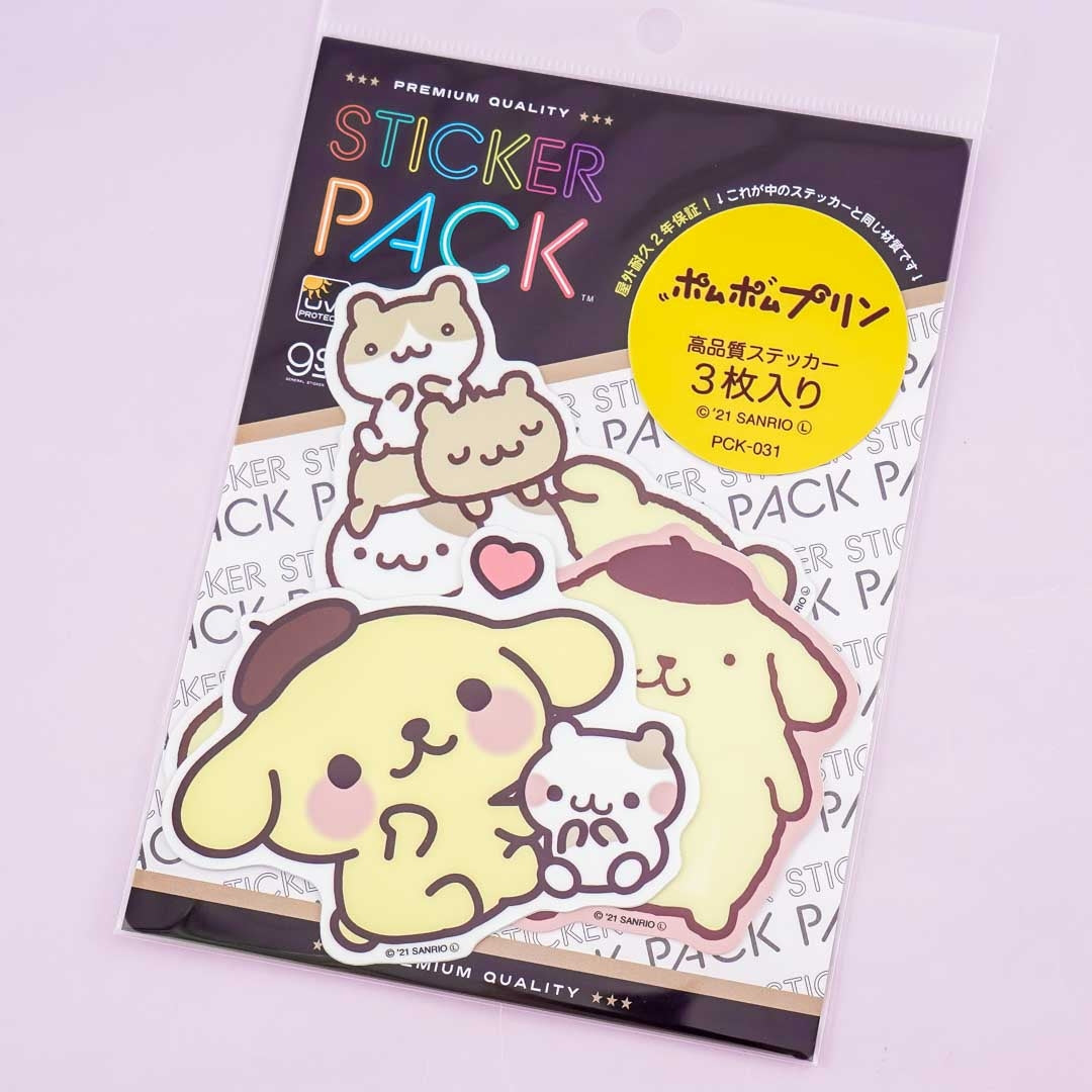 Pompompurin & Muffin Vinyl Die-Cut Sticker Pack