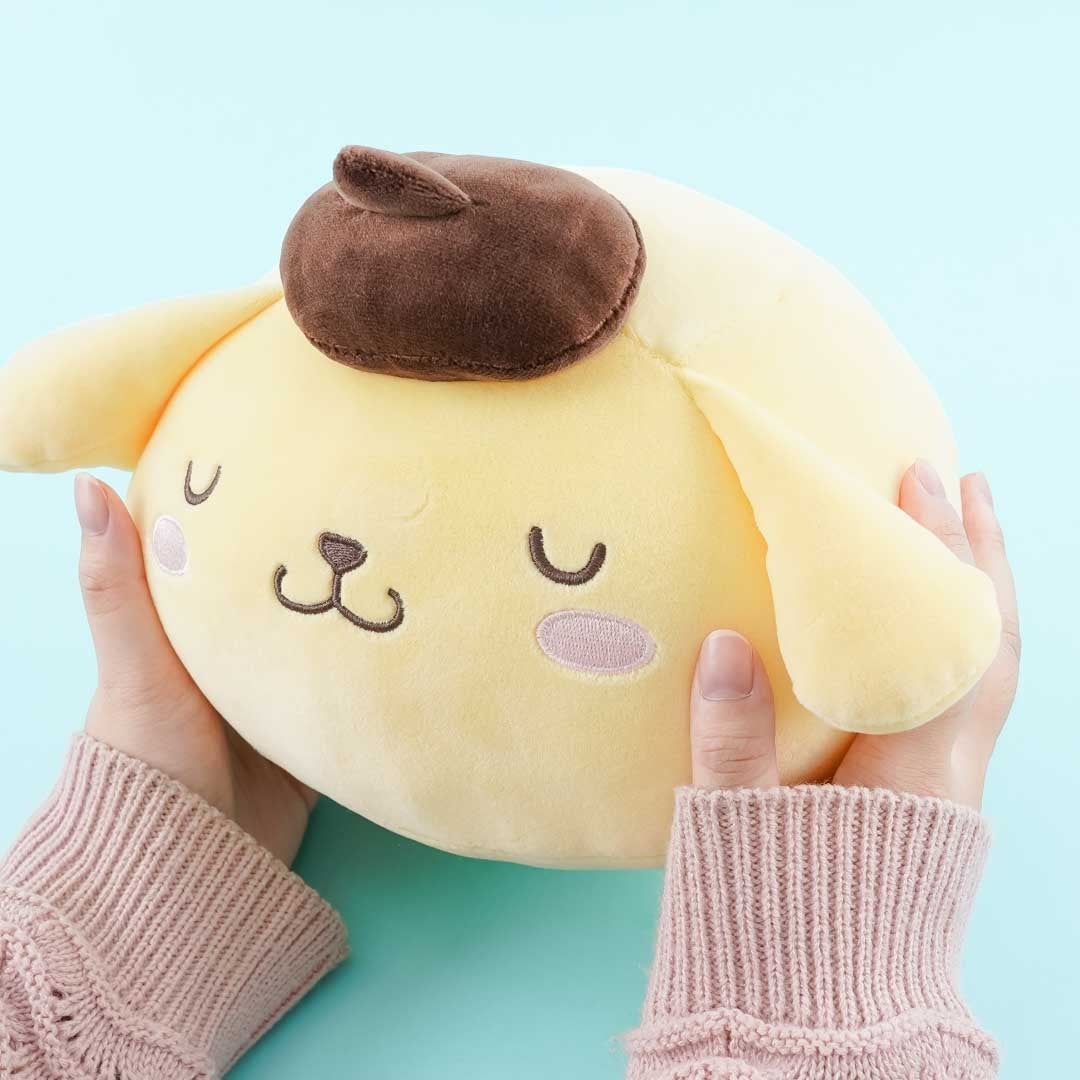 Sleeping Pompompurin Round Plushie - Medium