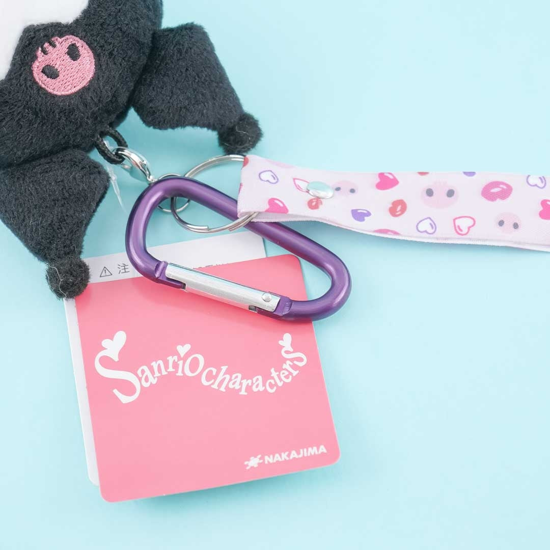 Kuromi Plushie Bag Charm With Wrist Strap - Mini