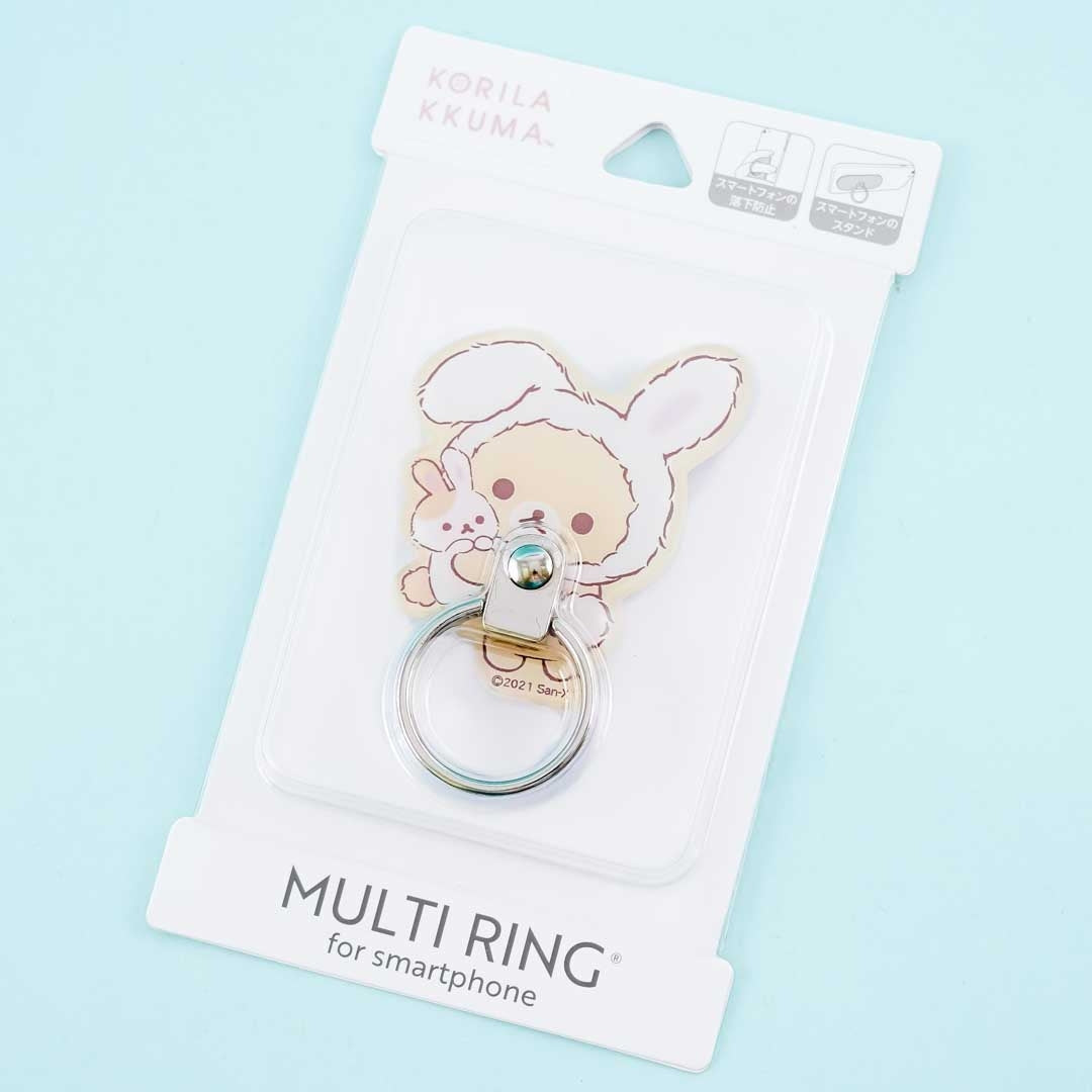 Korilakkuma Bunny Time Die-Cut Multi-Ring for Smartphone