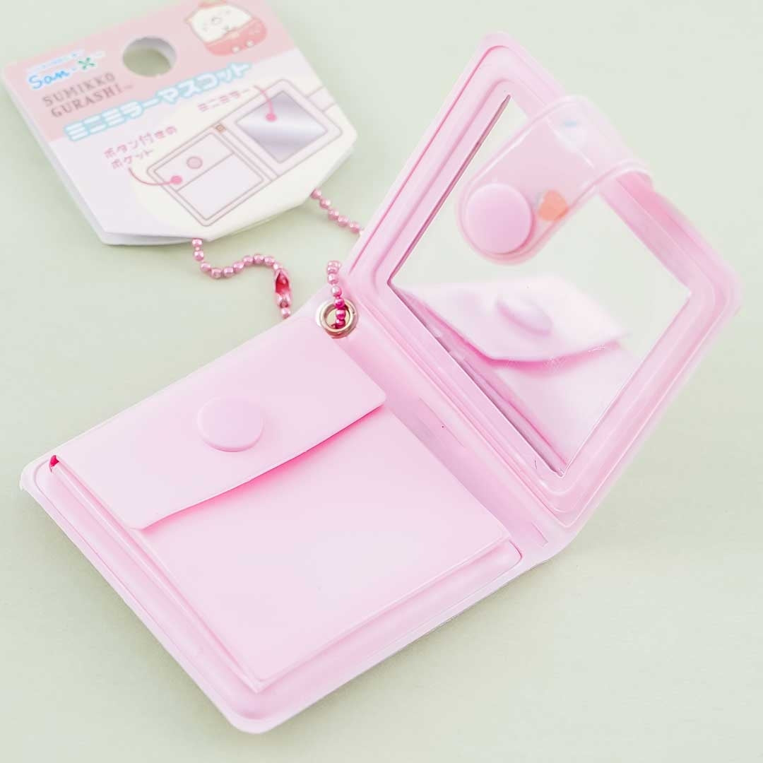 Sumikko Gurashi Strawberry Fair Pocket Mirror With Case