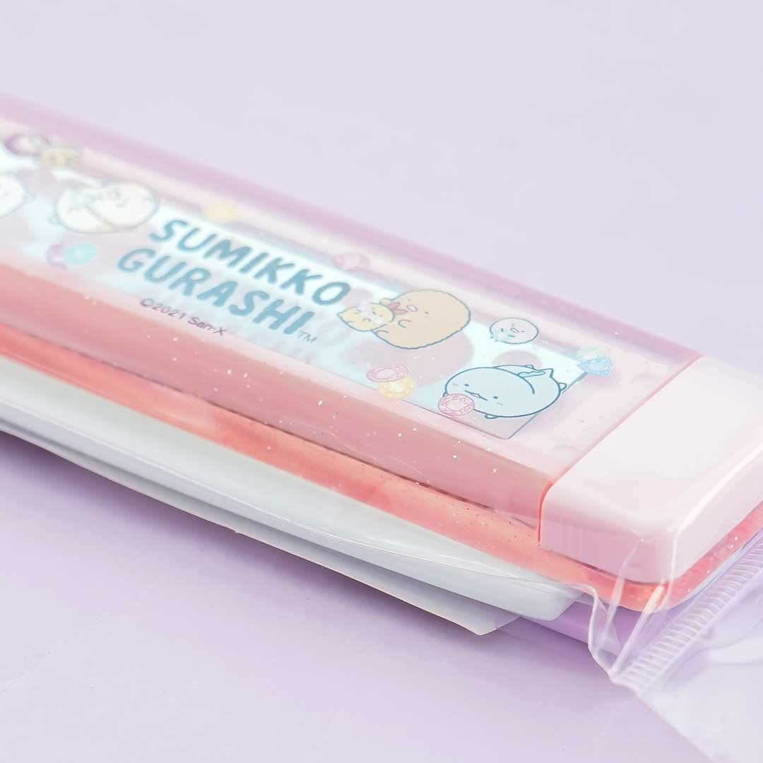 Sumikko Gurashi Gemstone Folding Comb With Slide Mirror