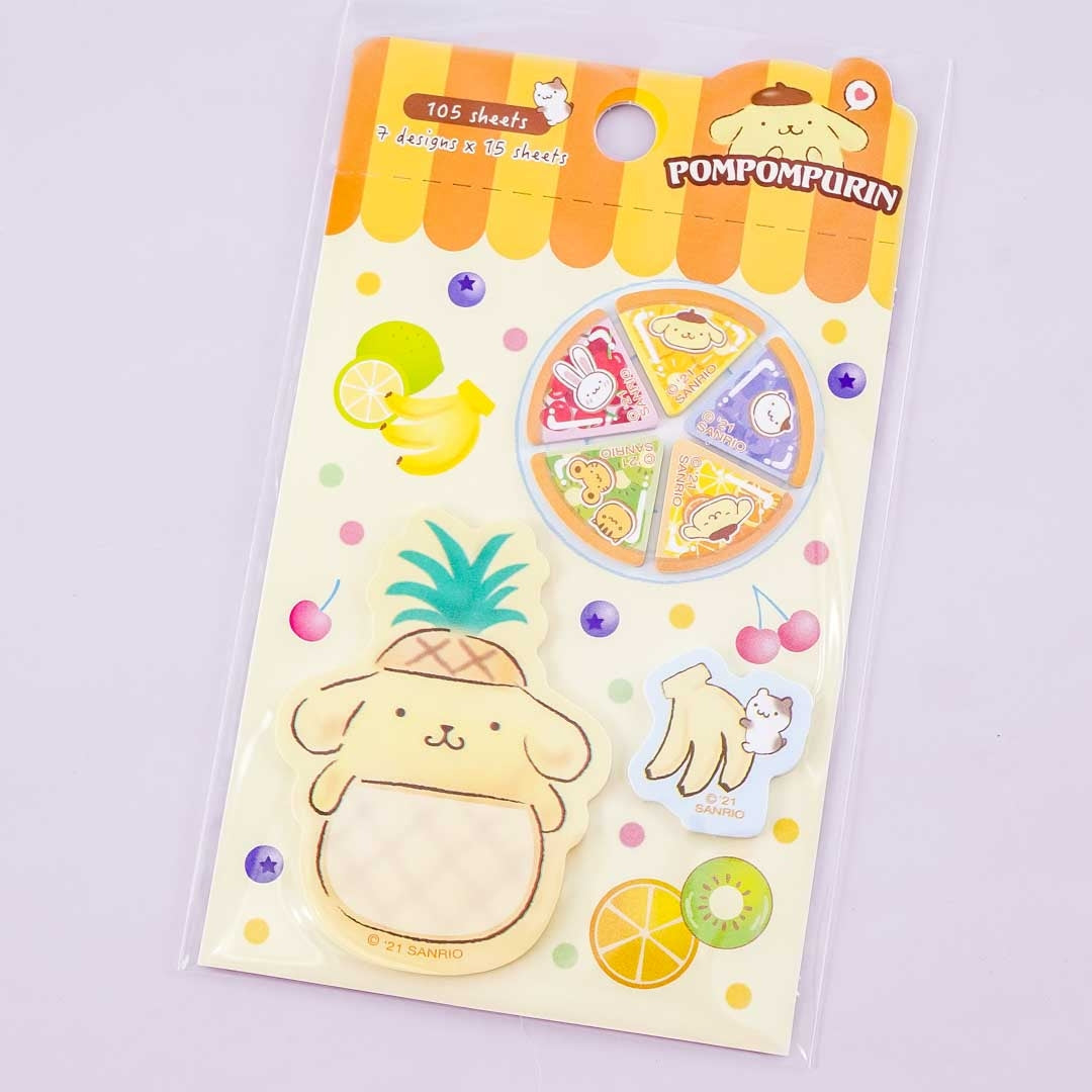 Pompompurin Fruit Pie Sticky Marker Set