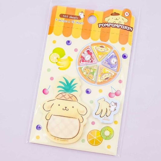 Pompompurin Fruit Pie Sticky Marker Set