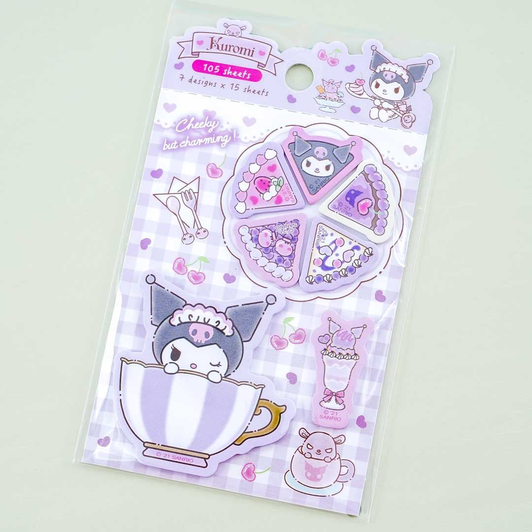 Kuromi Tea Time Sticky Marker Set
