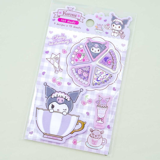 Kuromi Tea Time Sticky Marker Set