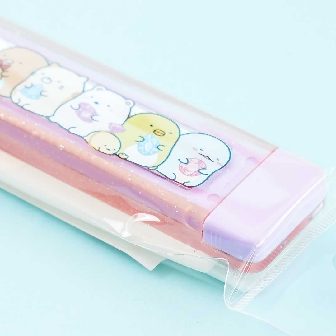 Sumikko Gurashi Jewel Folding Comb With Slide Mirror