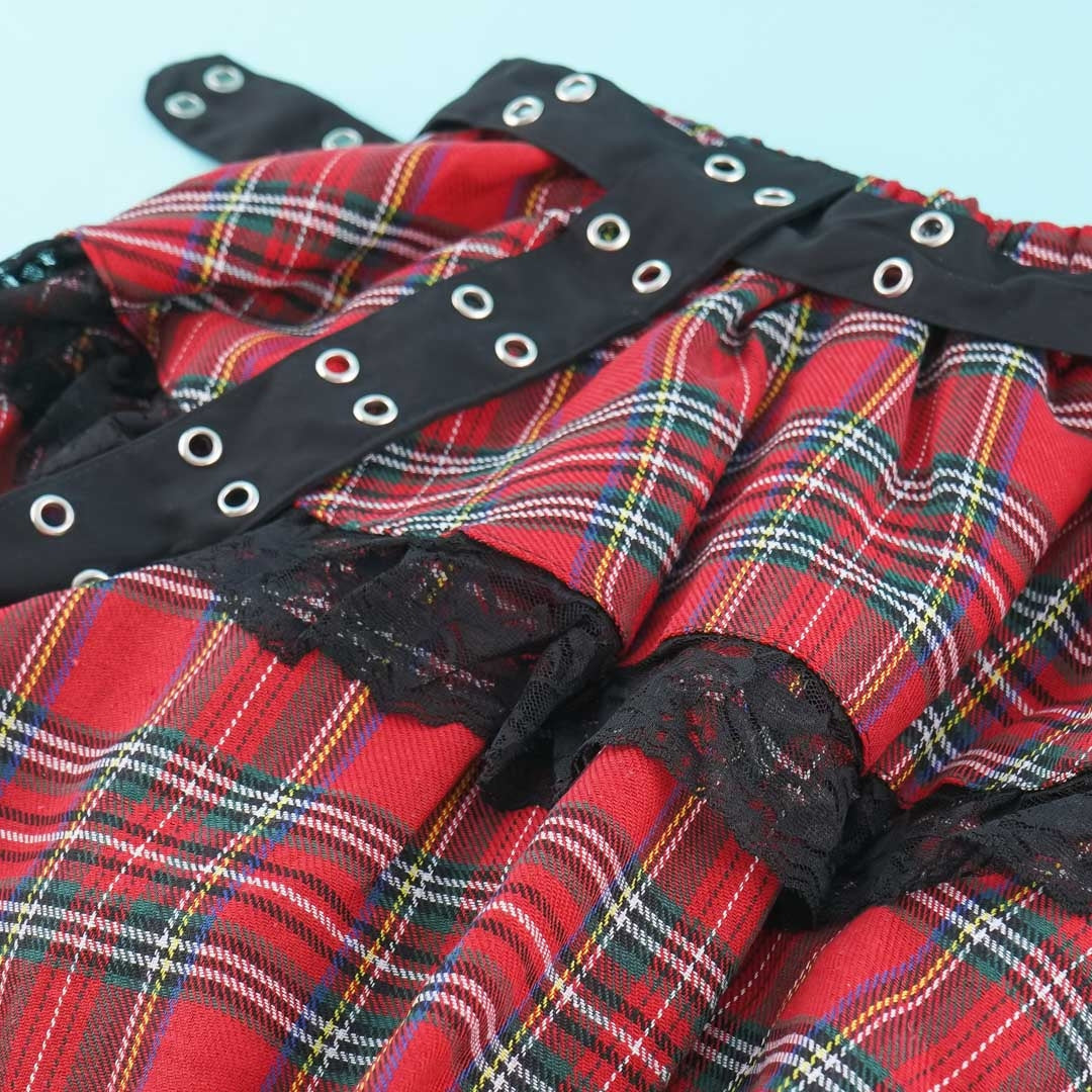 ACDC RAG Dark Gloomy Bear Belt Skirt