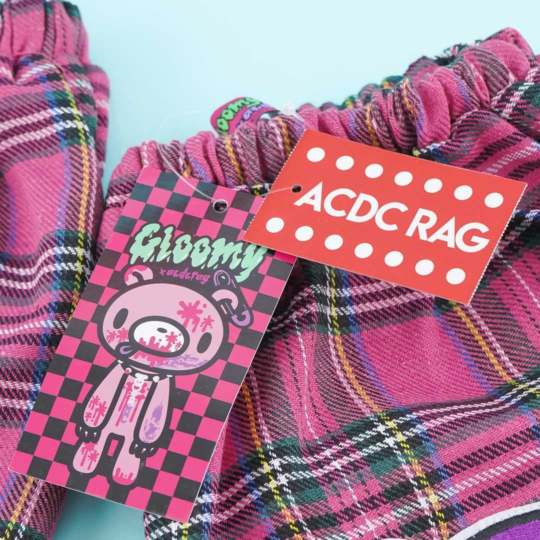 ACDC Rag Checkered Gloomy Bear Leg Warmers