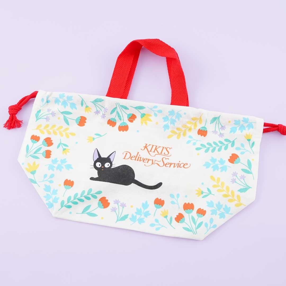 Kiki’s Delivery Service Jiji Floral Garden Drawstring Lunch Bag