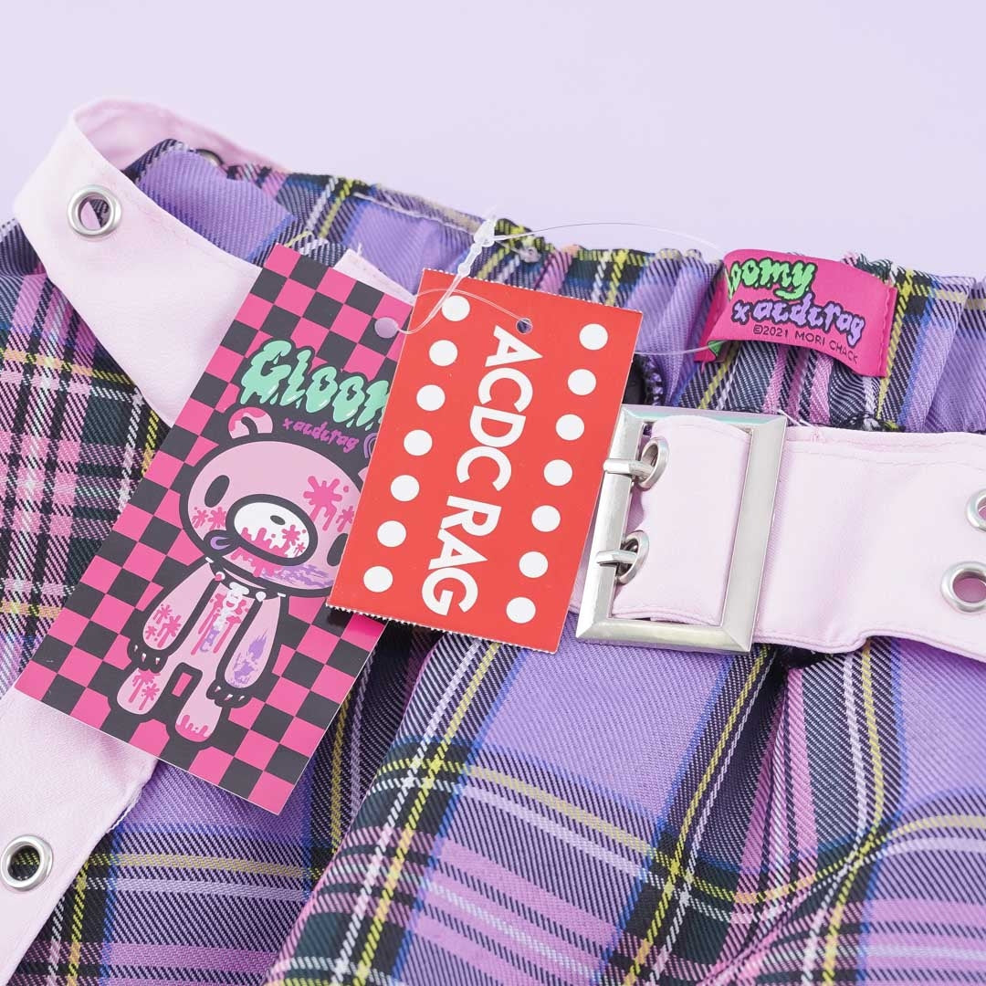 ACDC Rag Pastel Gloomy Bear Belt Skirt