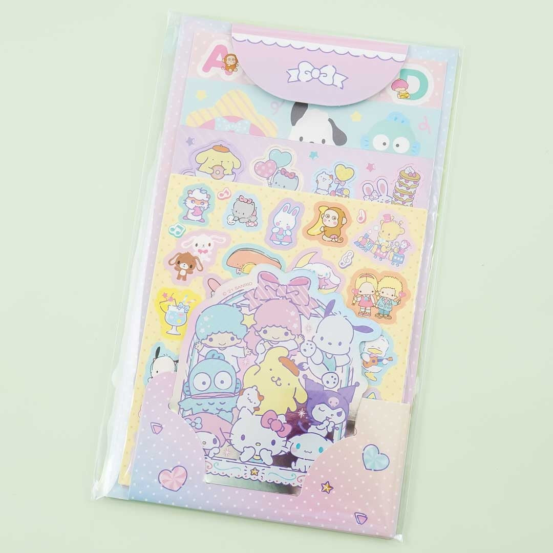 Sanrio Characters Happy Day Paper Sticker Set
