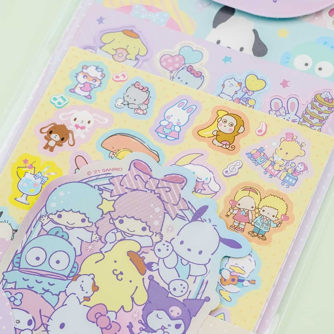 Sanrio Characters Happy Day Paper Sticker Set