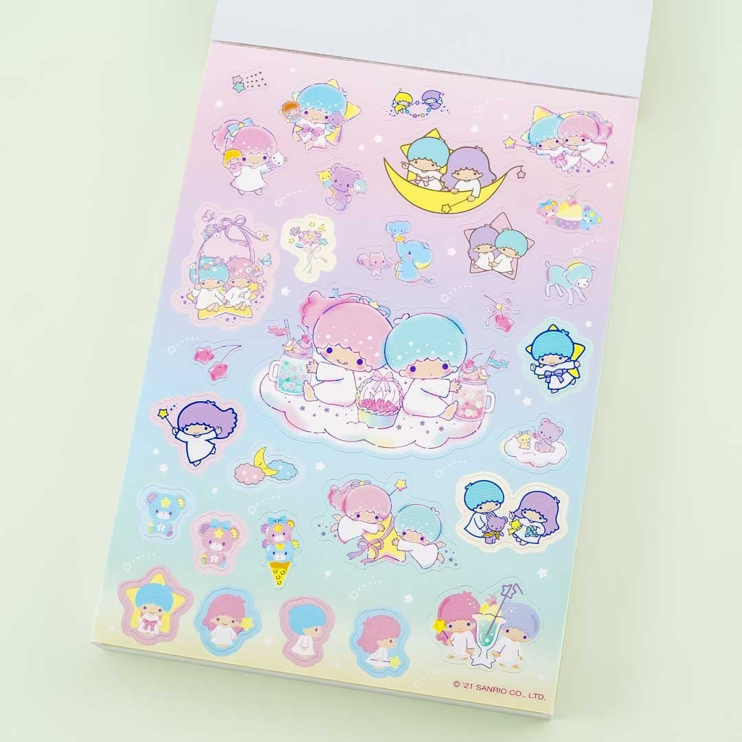 Little Twin Stars Night Sky Fun A6 Memo Pad