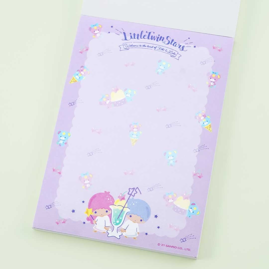 Little Twin Stars Night Sky Fun A6 Memo Pad