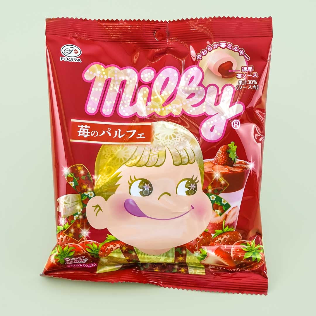 Milky Peko-Chan Candy - Strawberry Parfait