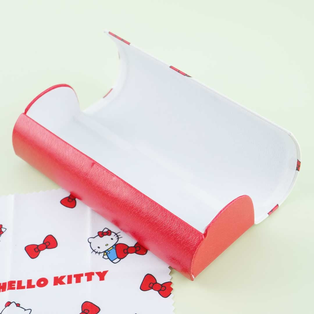 Hello Kitty Bows Flip Lid Eyeglass Hard Case
