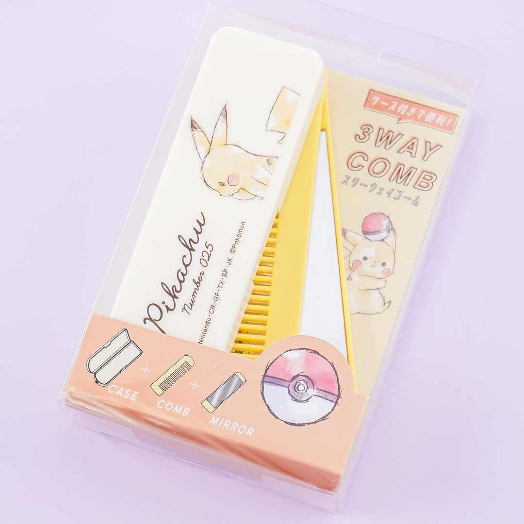 Pocket Monsters Pikachu 3-Way Comb Set