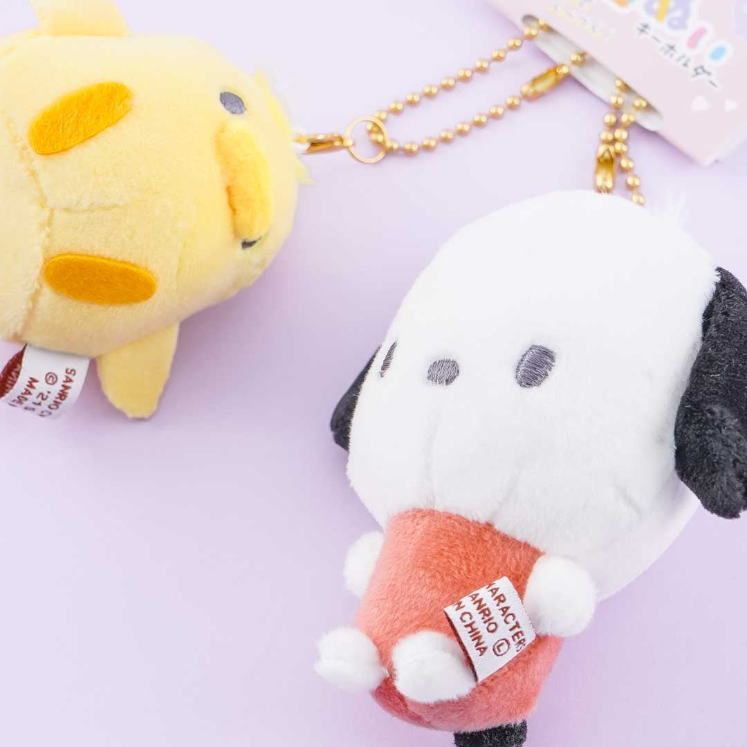 Pochacco & Piyo Magnetic Plushie Charm Set