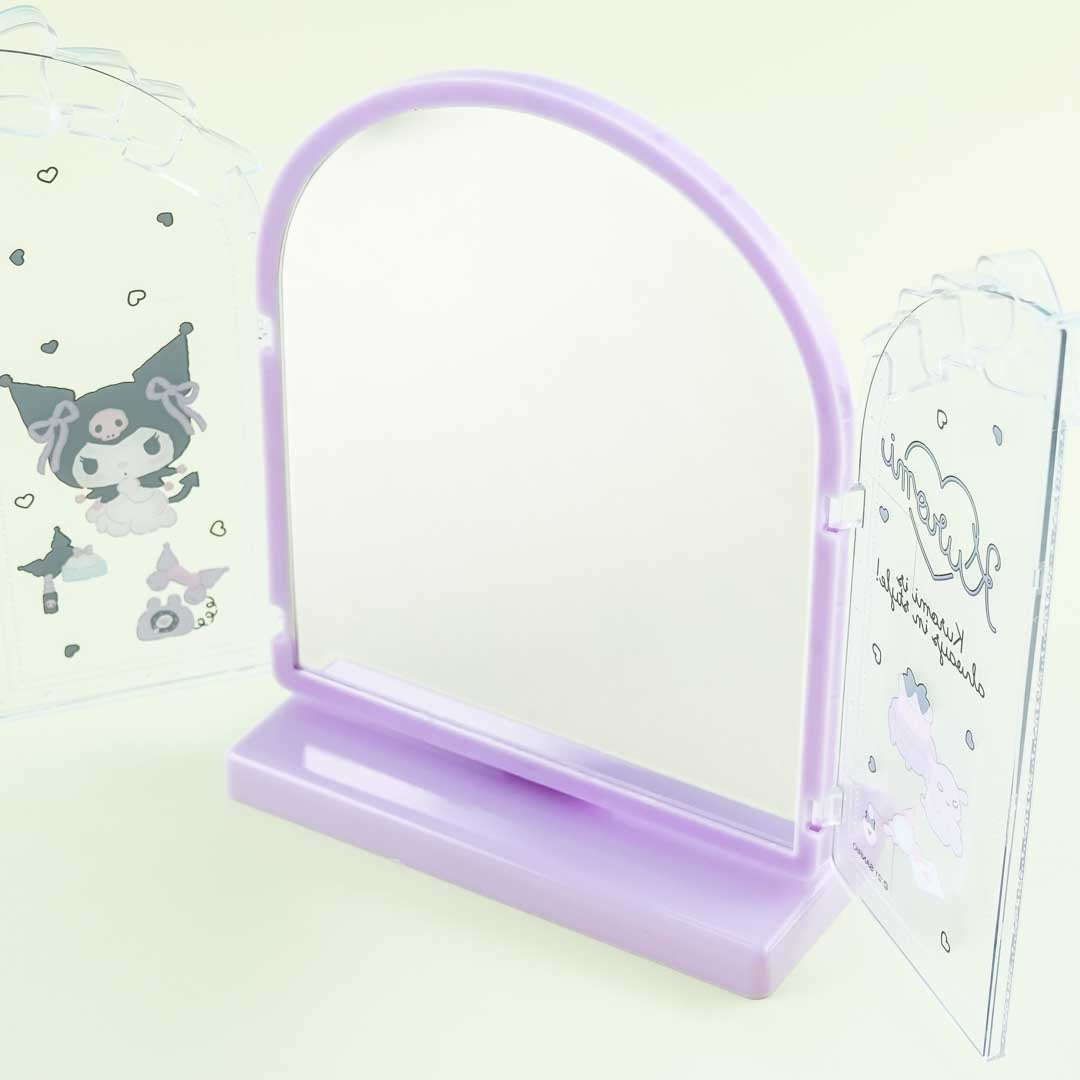 Kuromi Style Standing Desk Mirror
