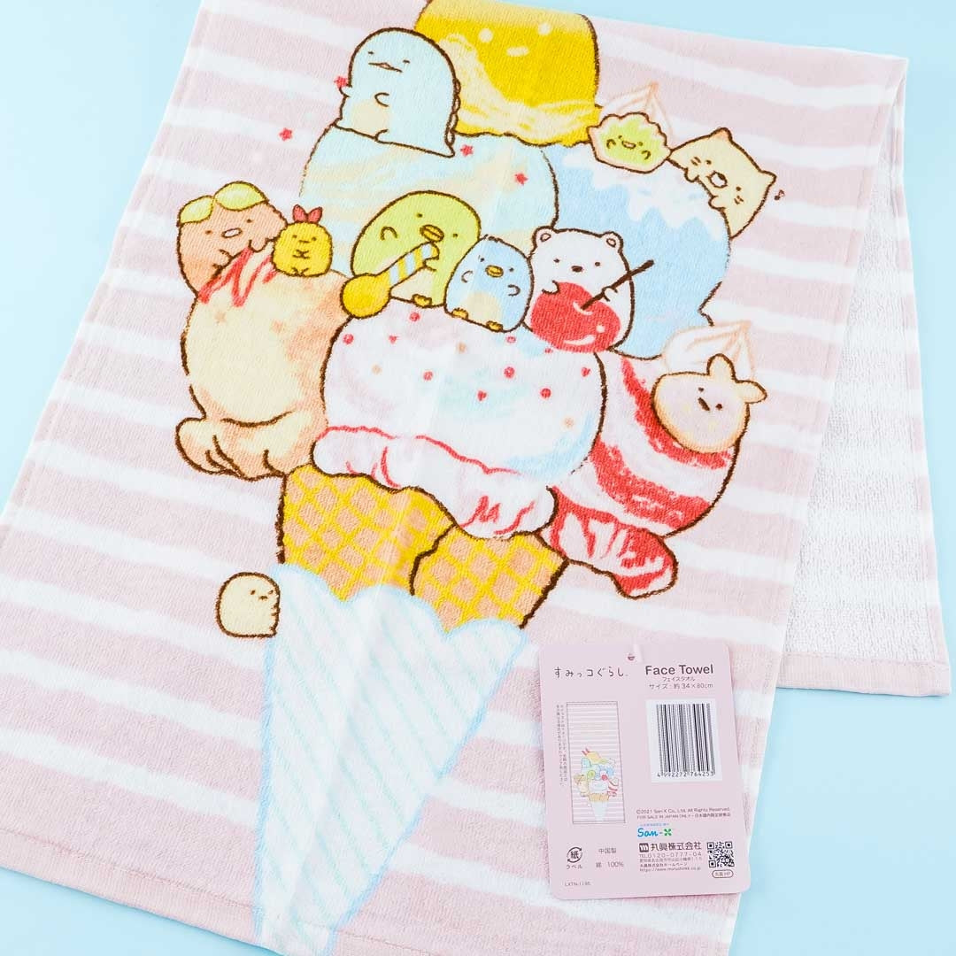 Sumikko Gurashi Giant Ice Cream Long Face Towel