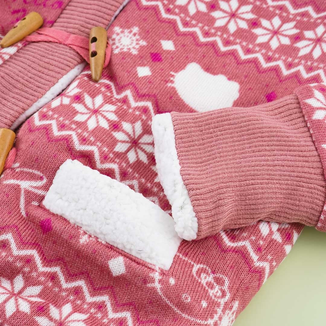Hello Kitty Fluffy Snowflake Cardigan