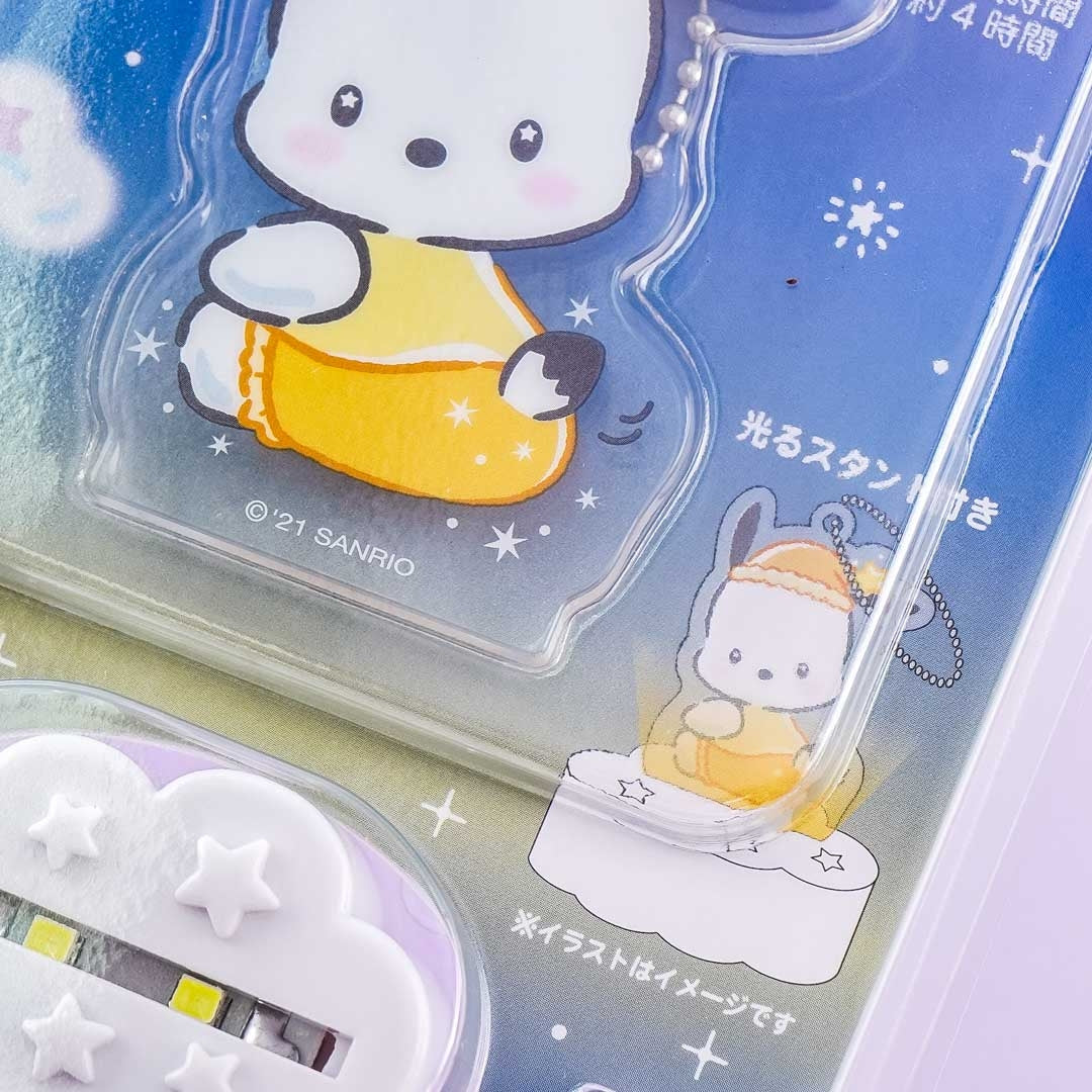 Wiggling Pochacco Acrylic Charm With Light-Up Stand
