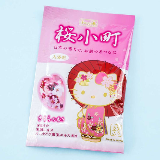 Hello Kitty Furisode Bath Salt - Japanese Sakura