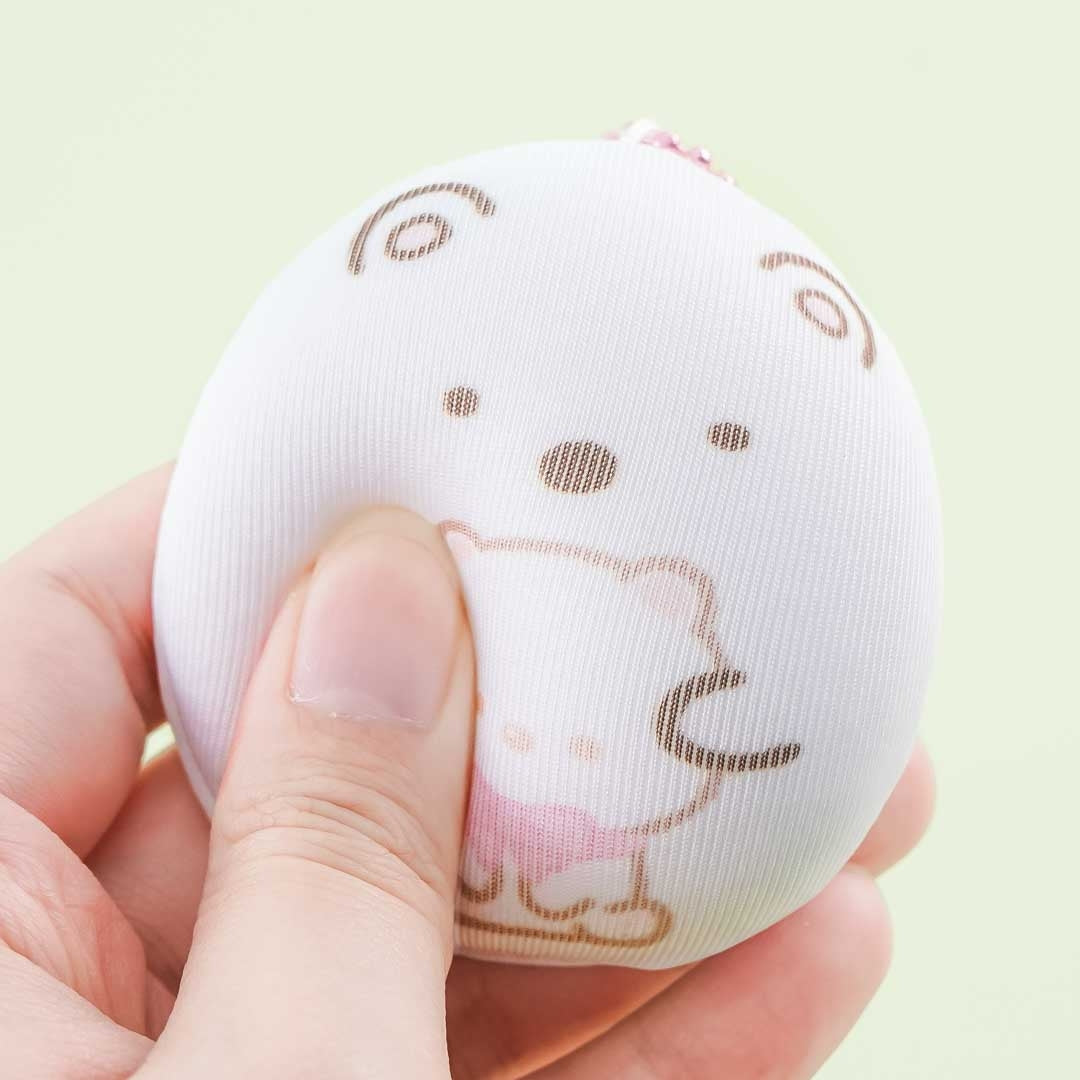Sumikko Gurashi Round Plush Charm - Shirokuma
