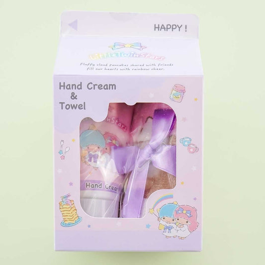 Little Twin Stars Towel & Hand Cream Gift Set