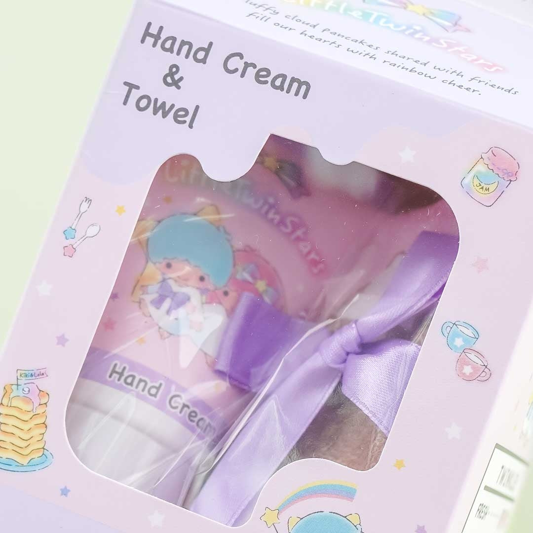 Little Twin Stars Towel & Hand Cream Gift Set