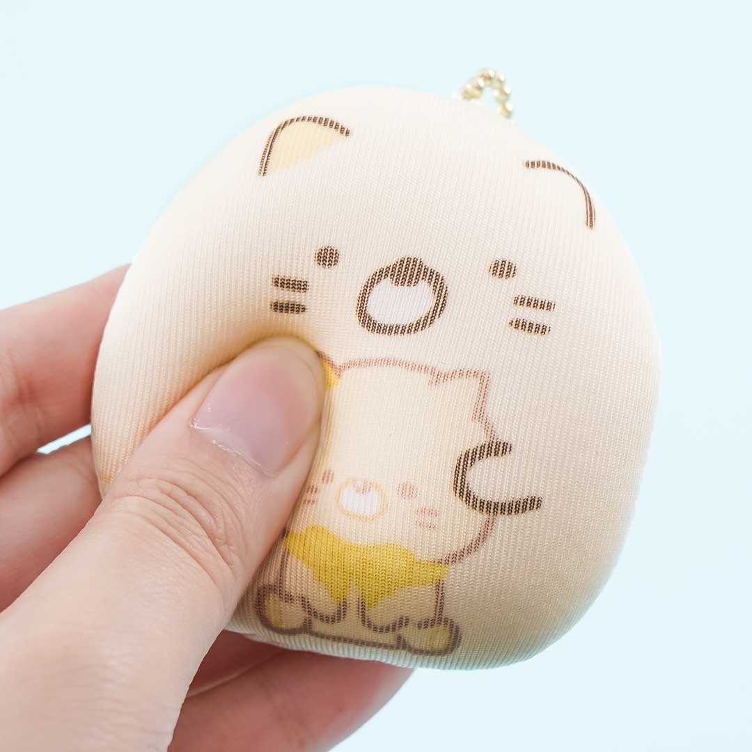 Sumikko Gurashi Round Plush Charm - Neko