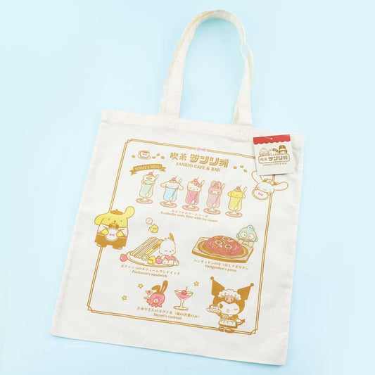 Sanrio Characters Cafe & Bar Menu Tote Bag